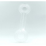 Обвод для труб при монтаже натяжного потолка, пластина Ø25 - 45 мм.