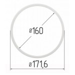 Термокольцо для натяжного потолка Ø160 мм